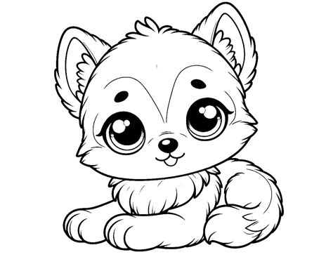 Cute Baby Animals Coloring Pages For Girls