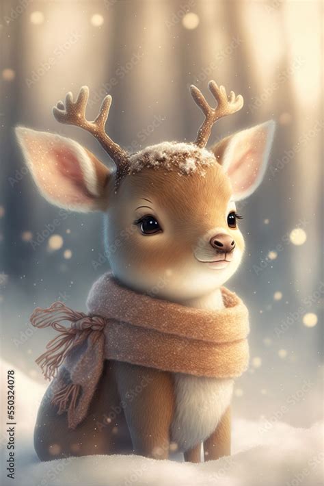 Cute Baby Animals Reindeer