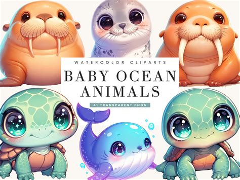 Cute Baby Ocean Animals