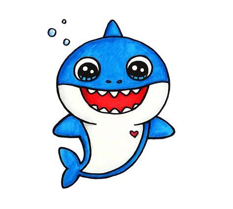 Cute Baby Shark Drawing