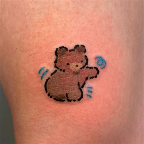 Cute Bear Tattoo