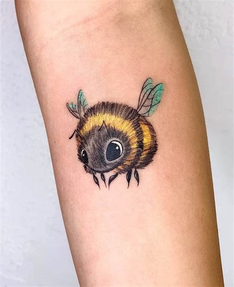 Cute Bee Tattoo