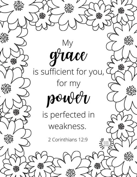 Cute Bible Verse Coloring Pages