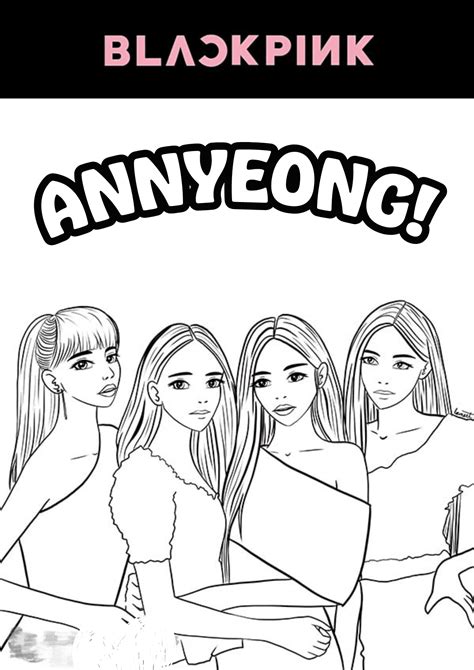Cute Blackpink Coloring Pages