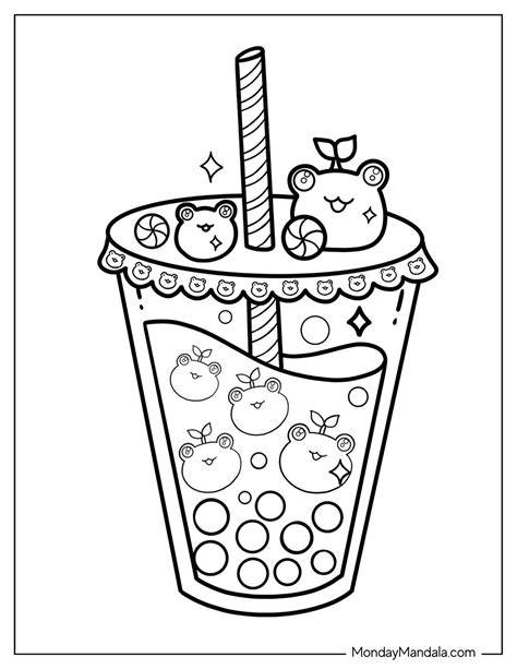 Cute Boba Coloring Pages