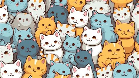 Cute Cat Cartoon Wallpaper