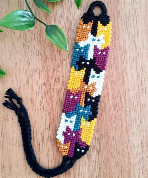 Cute Cat Friendship Bracelet Patterns