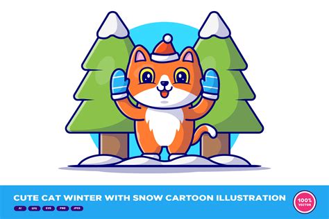 Download Cute Cat Winter SVG Set Commercial Use For Crafts