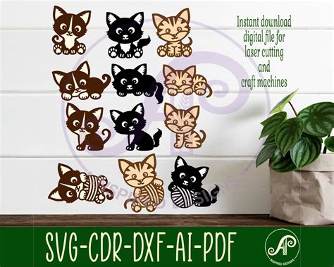 Download Cute Cats Cut Files