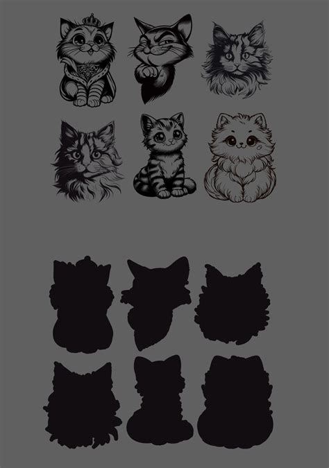 Download Cute Cats Files DXF Files