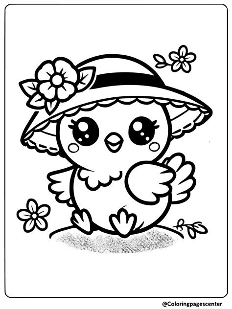 Cute Chicken Coloring Pages
