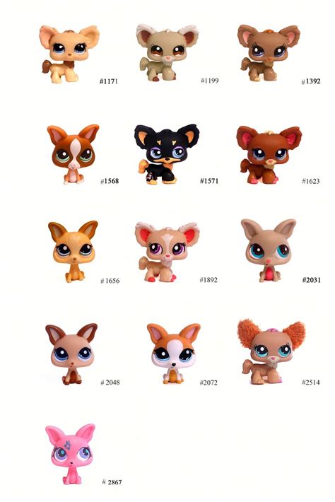 Adorable cream and white chihuahua LPS toy. 1099 In great condition