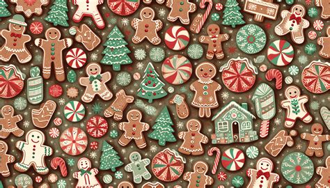 Cute Christmas Wallpaper Gingerbread Man