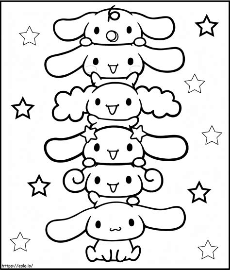 Cute Cinnamoroll Coloring Pages