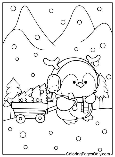 Cute Coloring Christmas Pages
