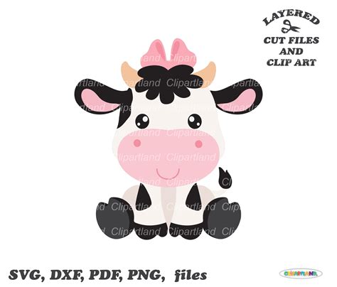 Download Cute Cow Cut Files