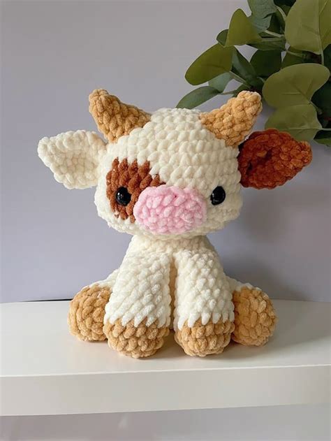 Cute Crochet Cow