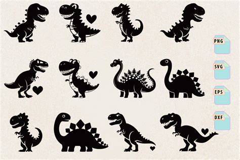 Roar into Fun: Discover Adorable Dinosaur SVGs for Your Crafting Delight!
