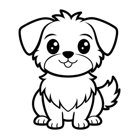 Cute Dogs Outline