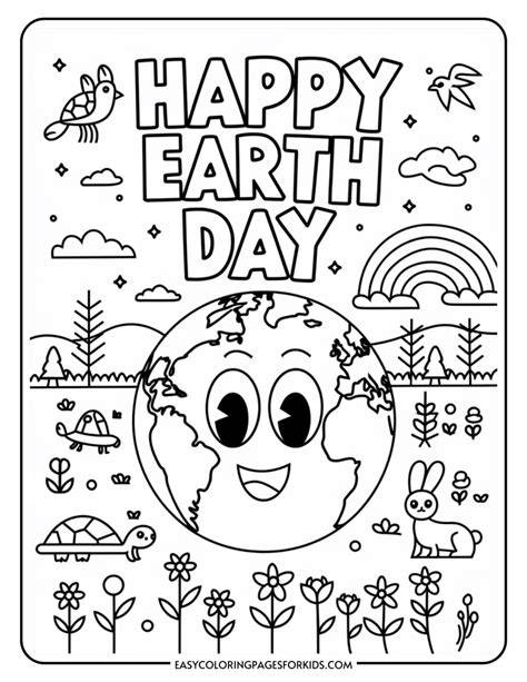 Cute Earth Day Coloring Pages