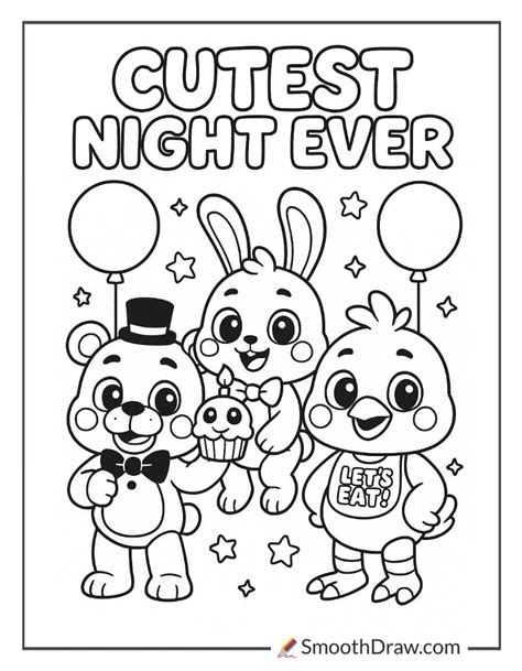 Cute Fnaf Coloring Pages
