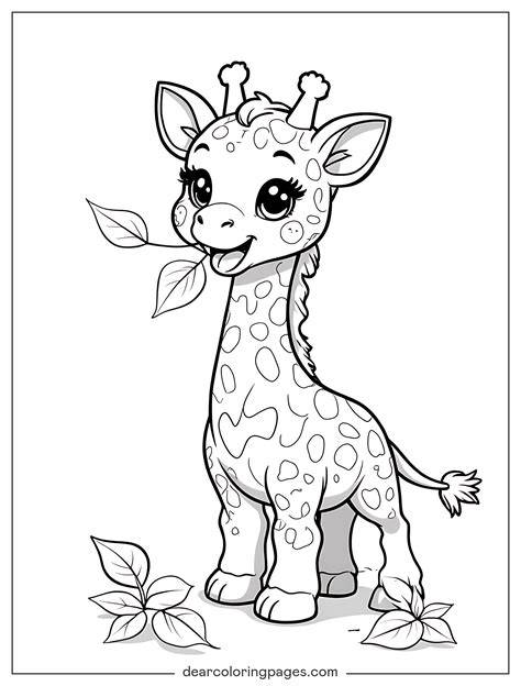 Cute Giraffe Coloring Pages