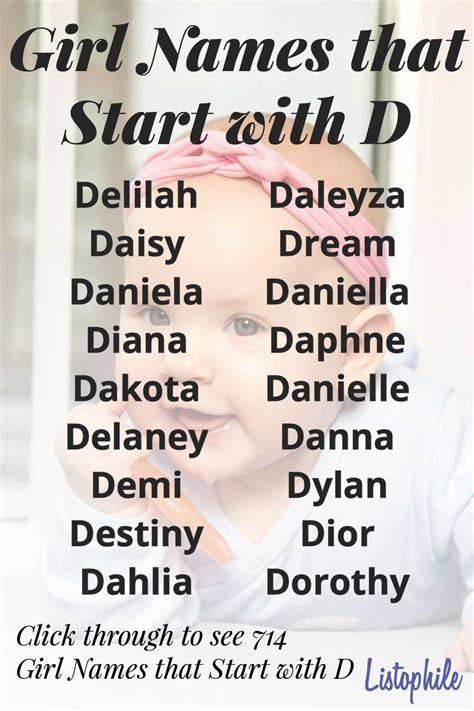Cute Girl Names That Start With De