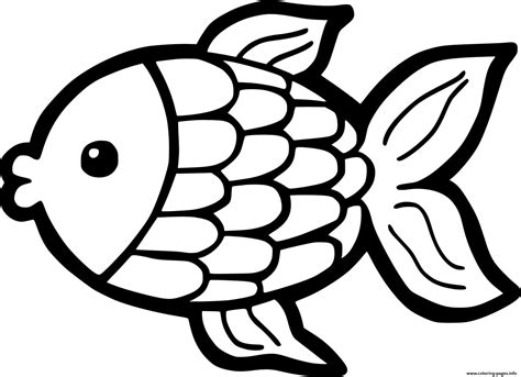 Cute Goldfish Coloring Pages