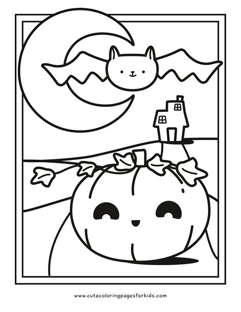 Cute Halloween Coloring Pages