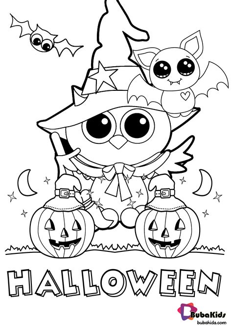 Cute Halloween Printable Coloring Pages