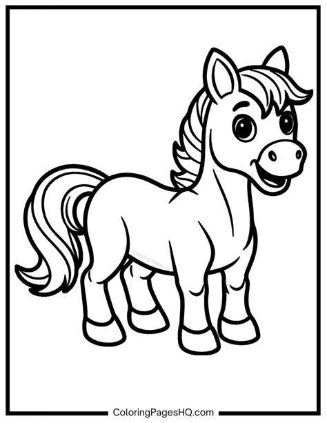 Cute Horse Coloring Pages