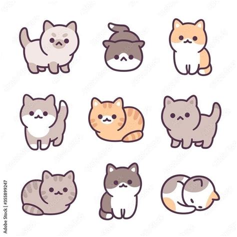 Cute Katte Tegninger