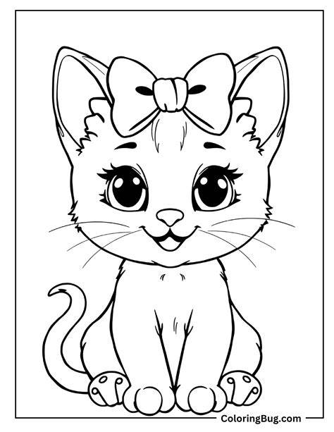 Cute Kittens Coloring Pages