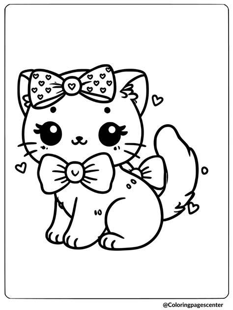 Cute Kitty Coloring Pages