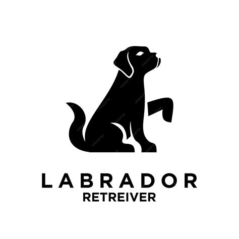 Cute Labrador Retriever Logo Design l2sanpiero