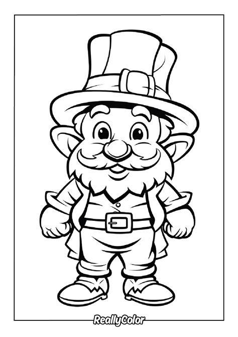 Cute Leprechaun Coloring Pages