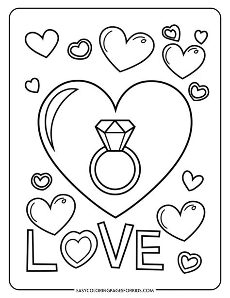 Cute Love Coloring Pages