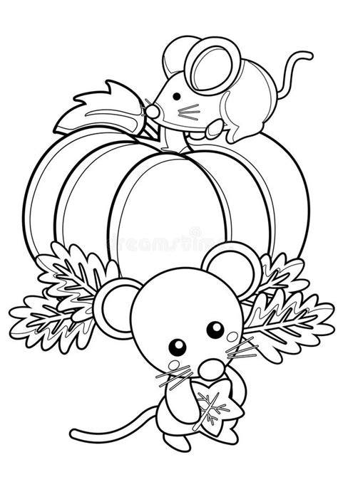 Cute Mice Coloring Pages