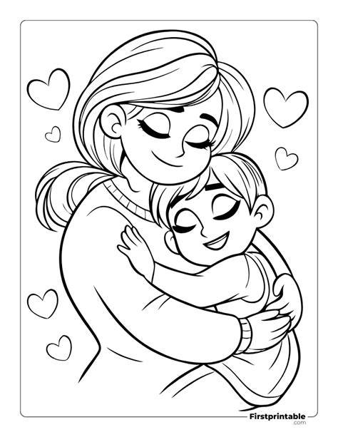 Cute Mom Coloring Pages