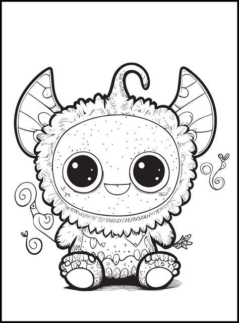Cute Monster Coloring Pages
