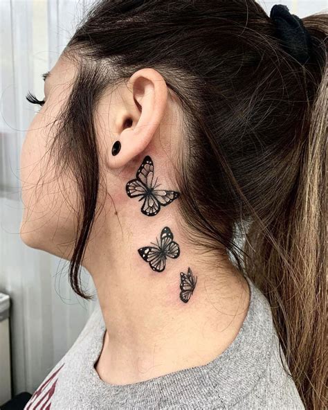 Cute Neck Tattoos For Females