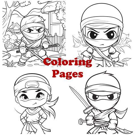 Cute Ninja Coloring Pages