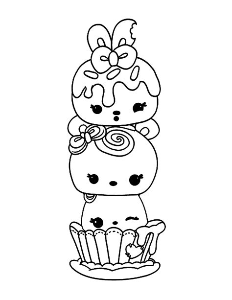 Cute Num Noms Coloring Pages