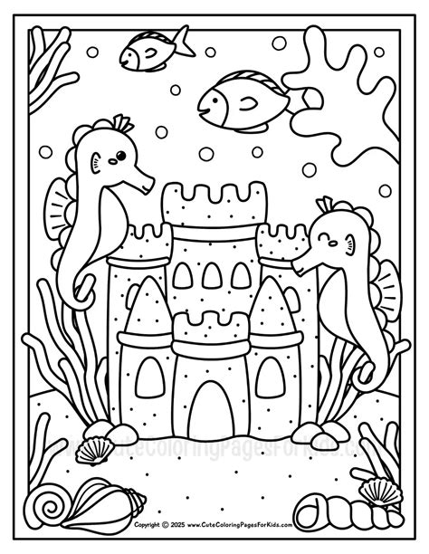 Cute Ocean Coloring Pages