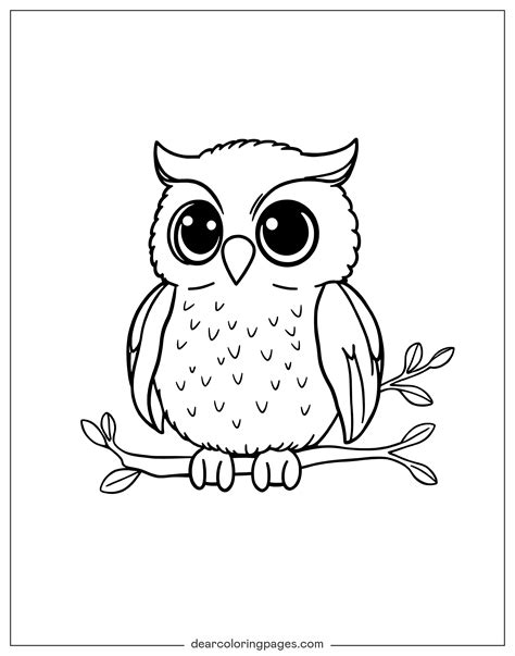 Cute Owl Coloring Pages Printable