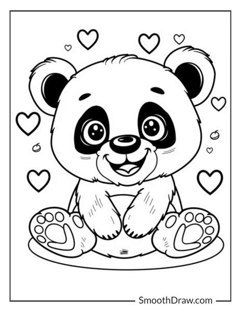 Cute Panda Bear Coloring Pages
