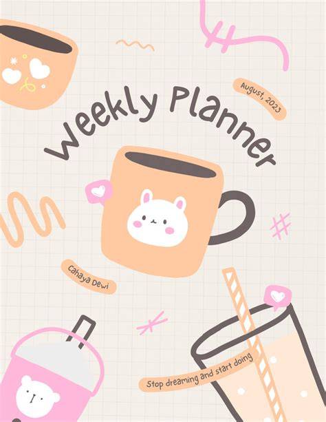 Cute Planner Cover Ideas Inspiration