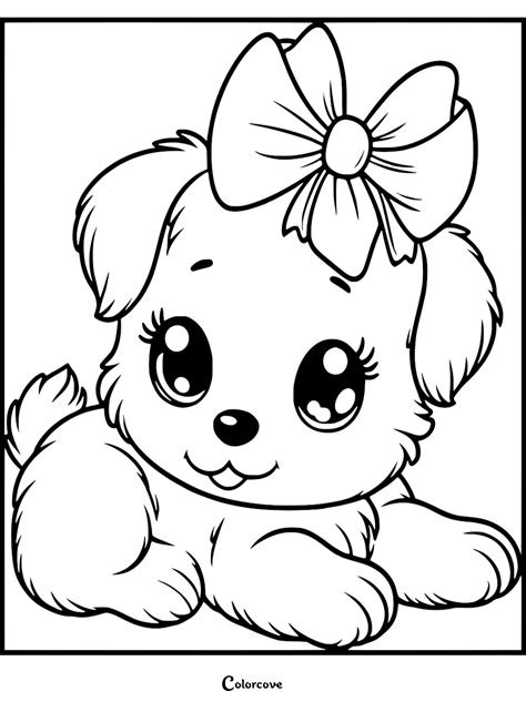 Cute Puppy Coloring Pages To Print
