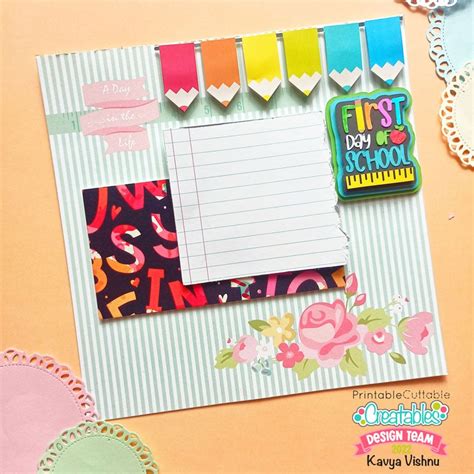 Cute Scrapbook Paper Designs School