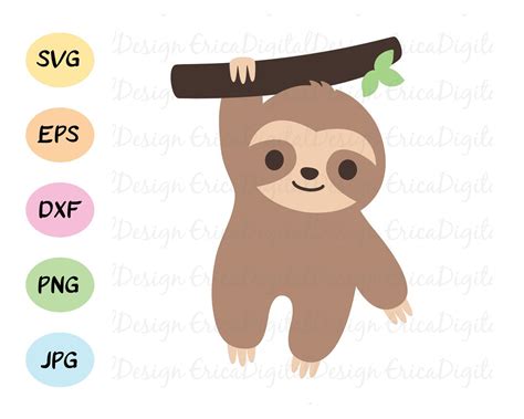 Download Cute Sloth Cut Images